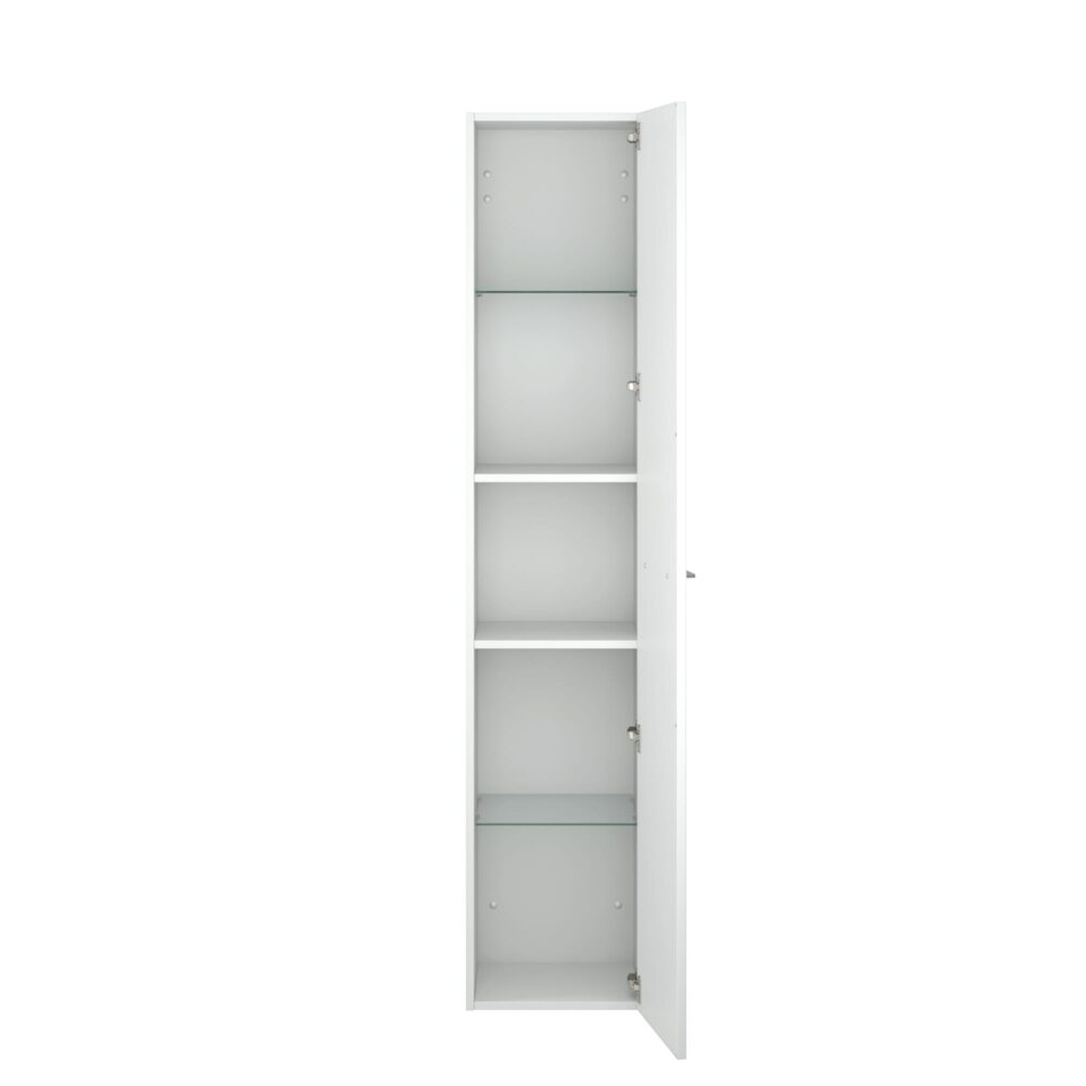 Dansani højskab med 1 låge 172,8x30x35 cm. Venstrehængslet. Hvid mat