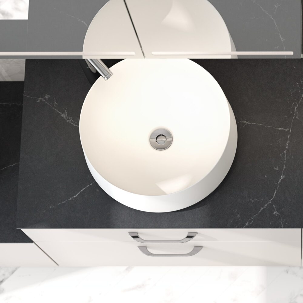 Dansani greb slim blank krom l:200mm c:160mm