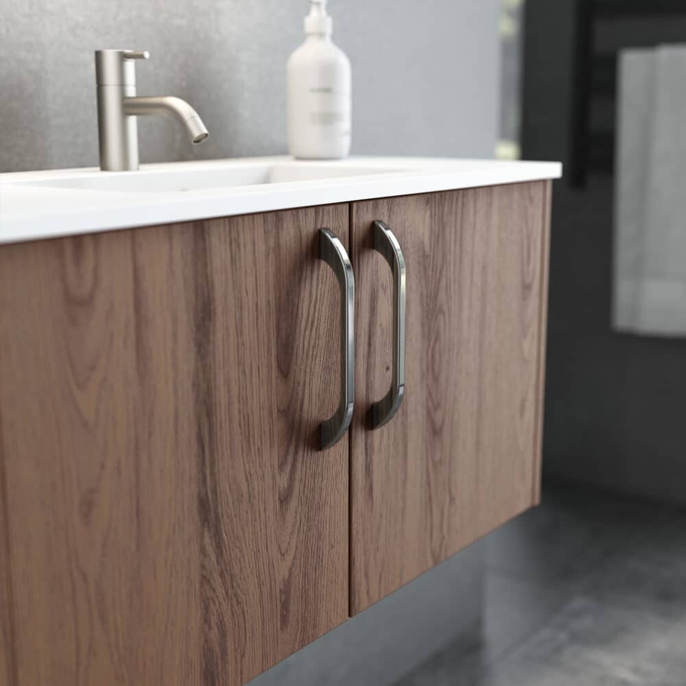 Dansani greb slim blank krom l:200mm c:160mm