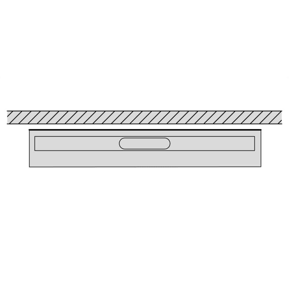 Unidrain 1004 afløbsarmatur 600 mm med bagvæg vægflange