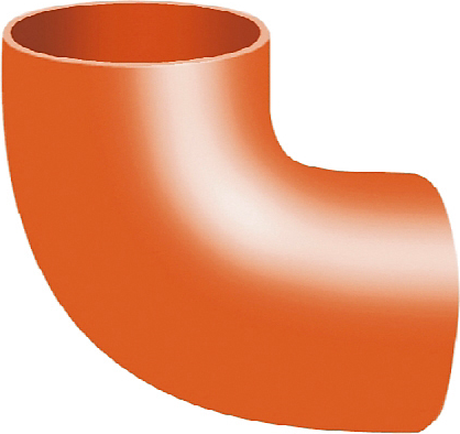 Düker SML Bøjning 88,5°. DN200, rød