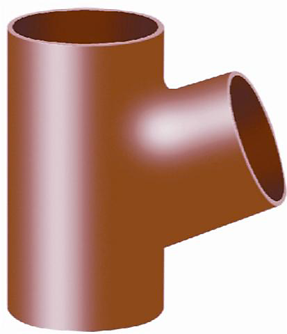 Düker SML Grenrør 70°. DN100, rød