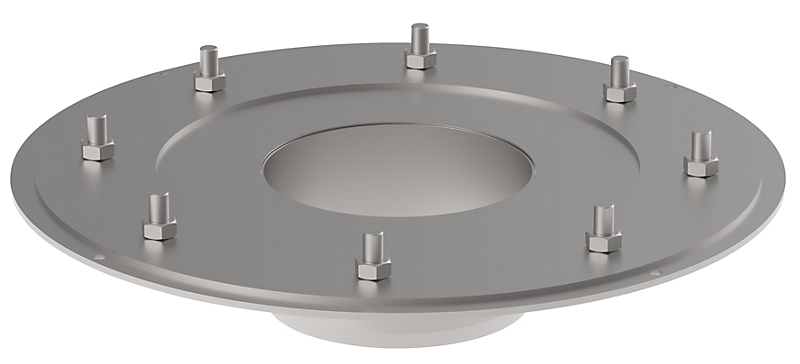 Blücher klemflange 113/250/320/30mm til afløbsskål, syrefast