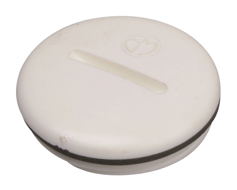 Blücher Renseprop 1.1/4'' til gamle gulvafløb. Hvid plast.