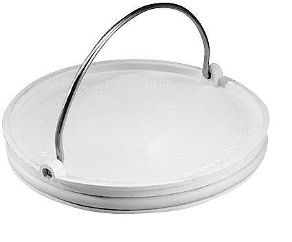 Purus afspærringslåg Ø125mm til vinyl. Hvid