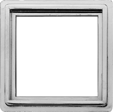 Purus mini ramme 100 x 100 mm, grå plast T/153485