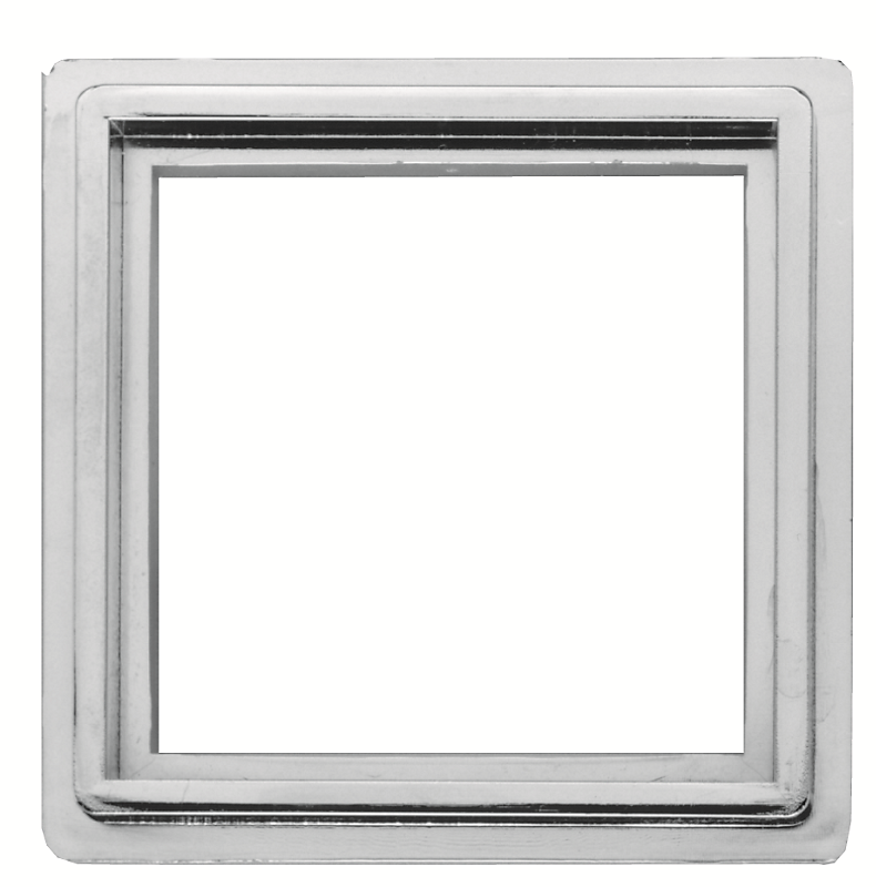 Purus ramme, 100 x 100 mm, forkromet