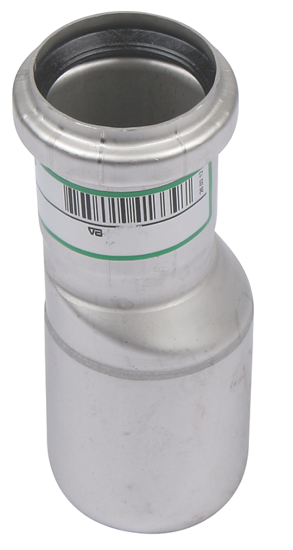 Blücher EuroPipe excentrisk reduktion 50/75mm, syrefast stål