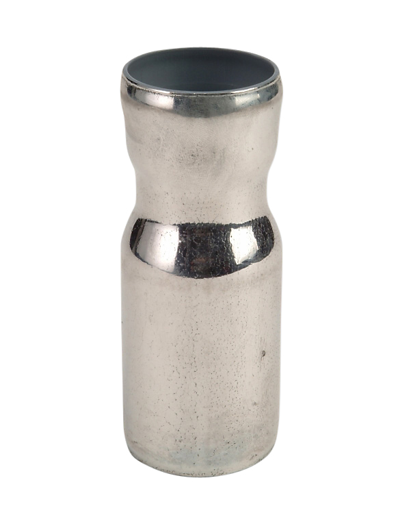 GM-X 100/100mm overgangsstykke for plast muffe 110-100 mm, spids. Galvaniseret