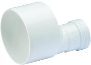Wavin Wafix PP reduktion 50-32mm. Hvid