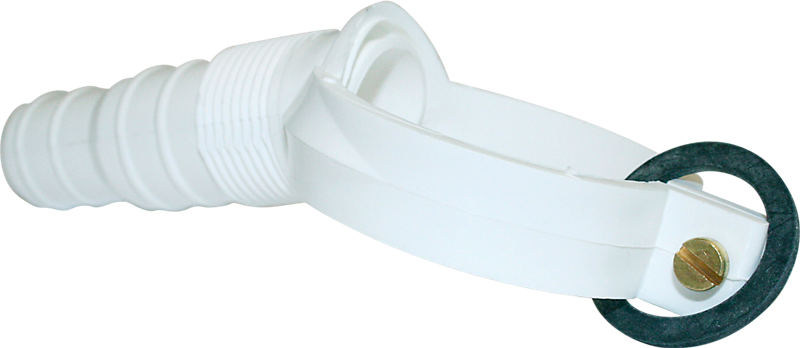 Dallmer PP anboringsbøjle, Ø 50 mm, Hvid