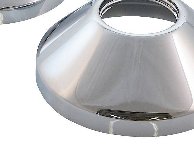 Vægroset 1/2'' Ø90mm højde 15mm, krom