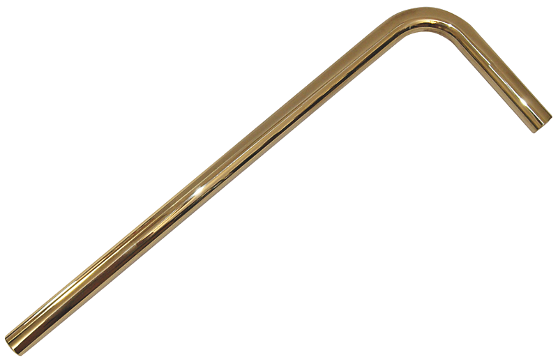 afløbsrør vinkel Ø32x220x680mm. messing poleret