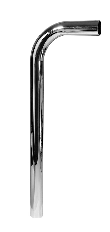 Purus Afløbsrør ø32x160x600mm vinkel uden roset. Forkromet