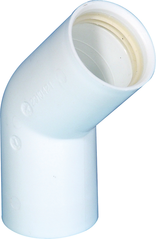 PURUS bøjning 45 gr. 32 mm. Hvid