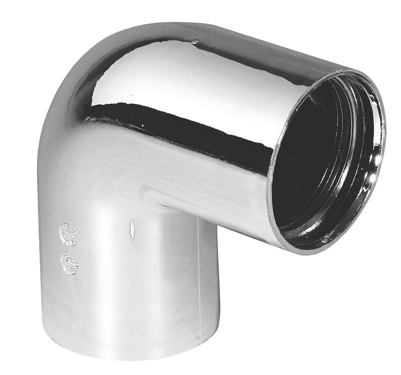 PURUS vinkel 90 gr. 32mm indstik PP: Krom