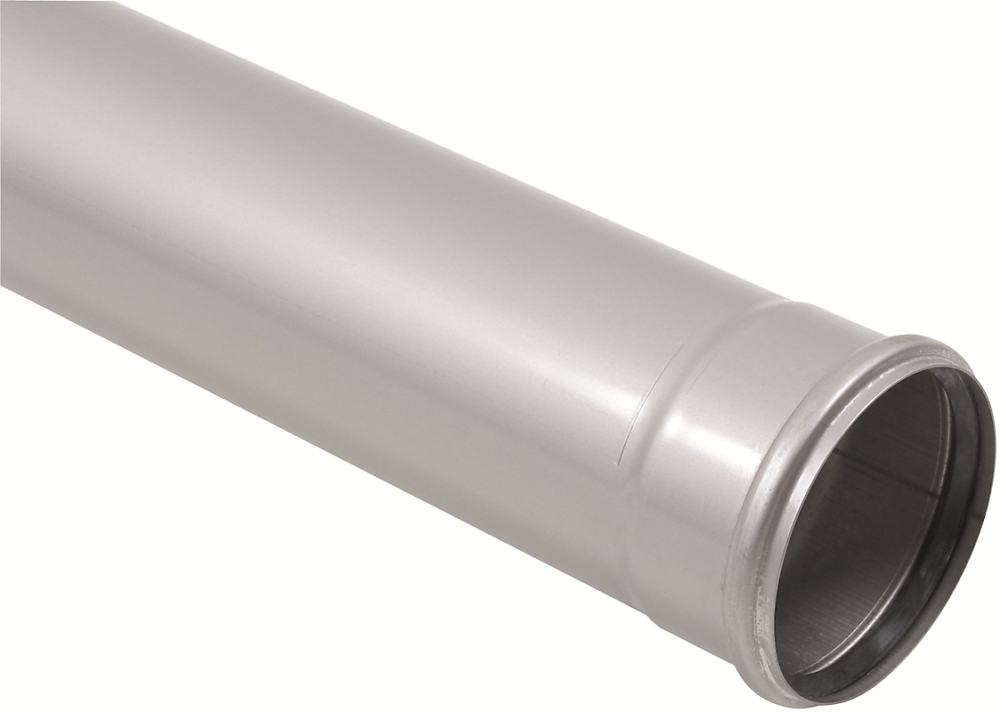 Blücher europipe afløbsrør ø110 mm, 1000 mm, syrefast stål
