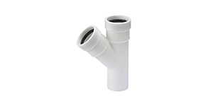 Hvidt Grenrør 45gr.