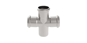 Syrefast afløb Dobbelt grenrør