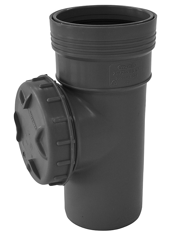 Wavin Wafix HC PP renserør med dæksel. 110mm