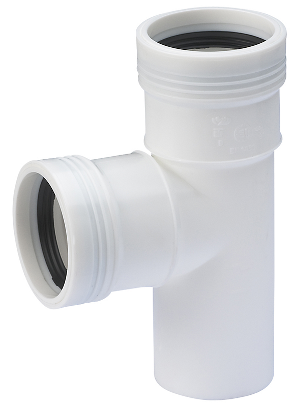 Wavin Wafix PP grenrør 40 40mm. 88,5°. Hvid