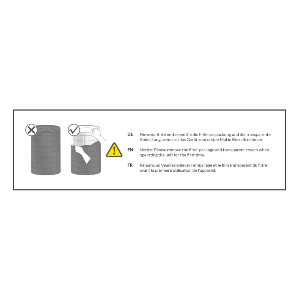 Design luftrenser airgoclean® 170 +8