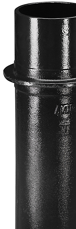 MA Etagegennemføring, 100 mm, sort VVS