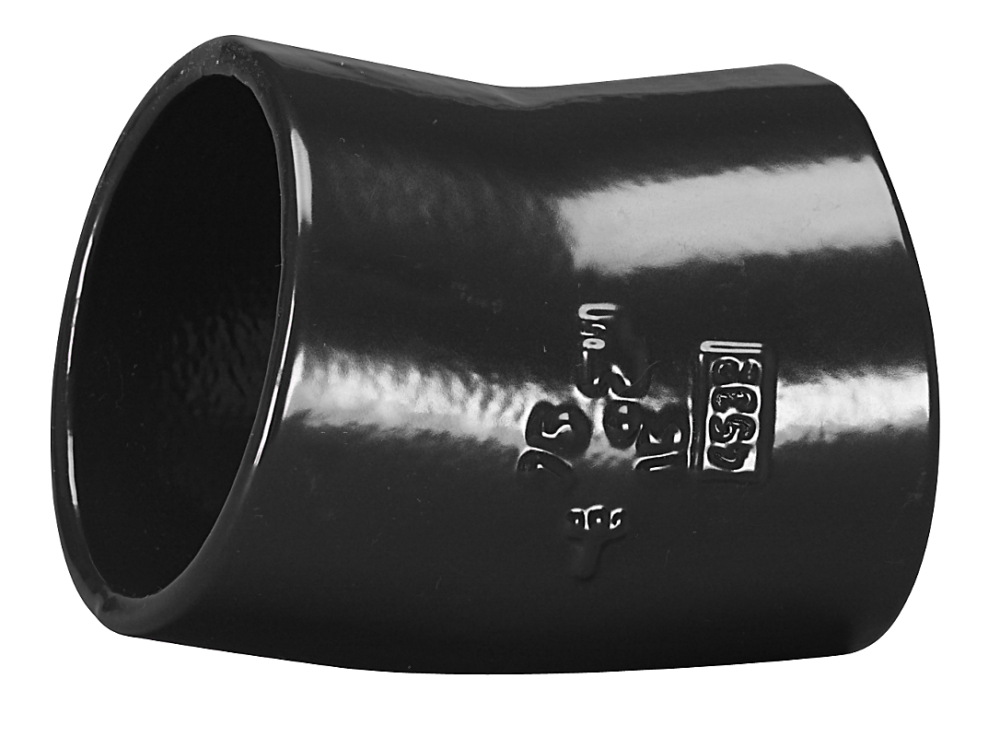 Ma bøjning 15 gr. 50 mm, sort vvs
