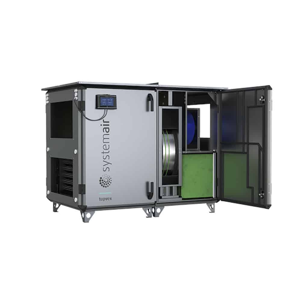 Systemair Topvex SR - 60 , Intet varmelegeme , Ingen , Venstre , Udendørs , 400