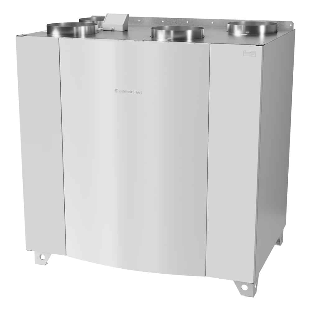 Systemair SAVE Boligaggregater - Vertikal , Roterende , 700 , Venstre , Nej , Nej , 1,67 , Hvid , Standard