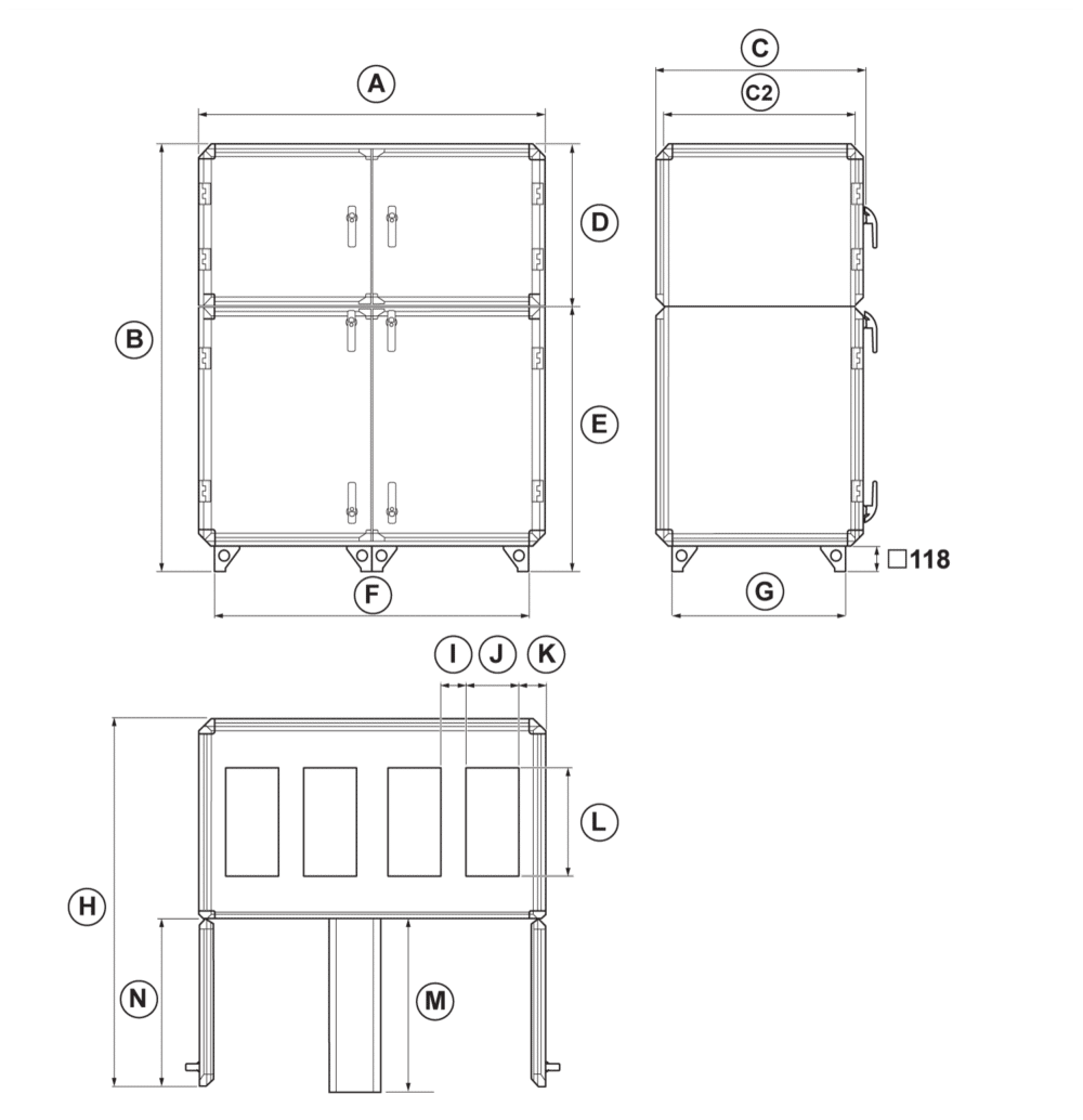 Ahu topvex trhp dimensions