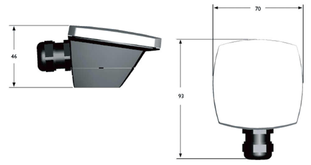 Tg r6 pt1000 dimensions