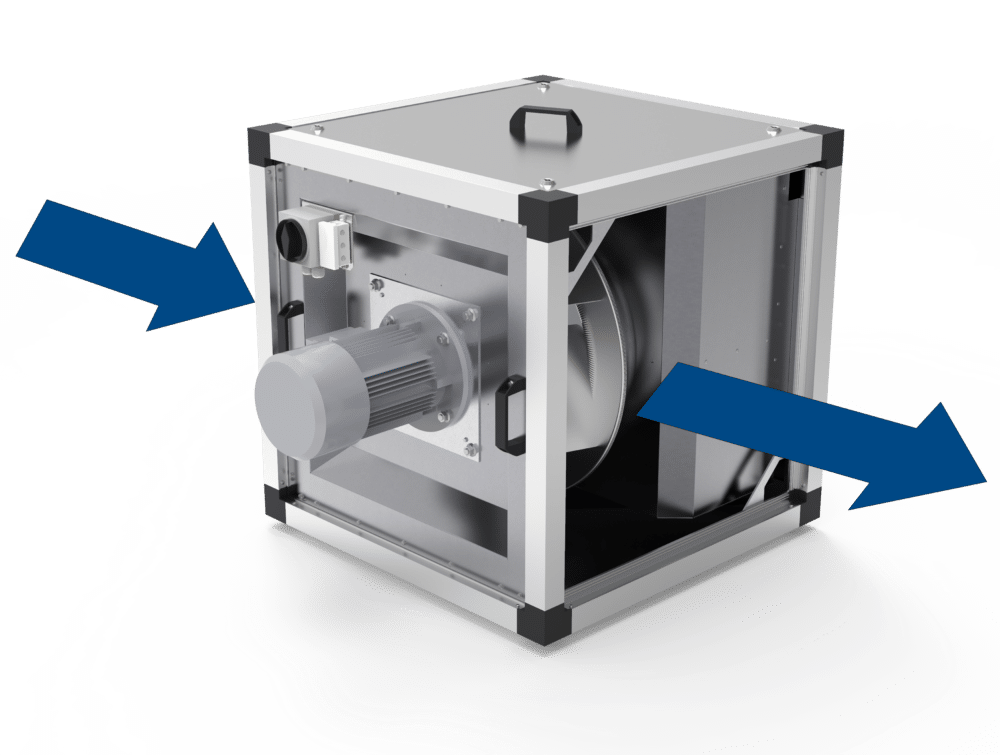 Mub/t isolerede boksventilatorer - ac - lige