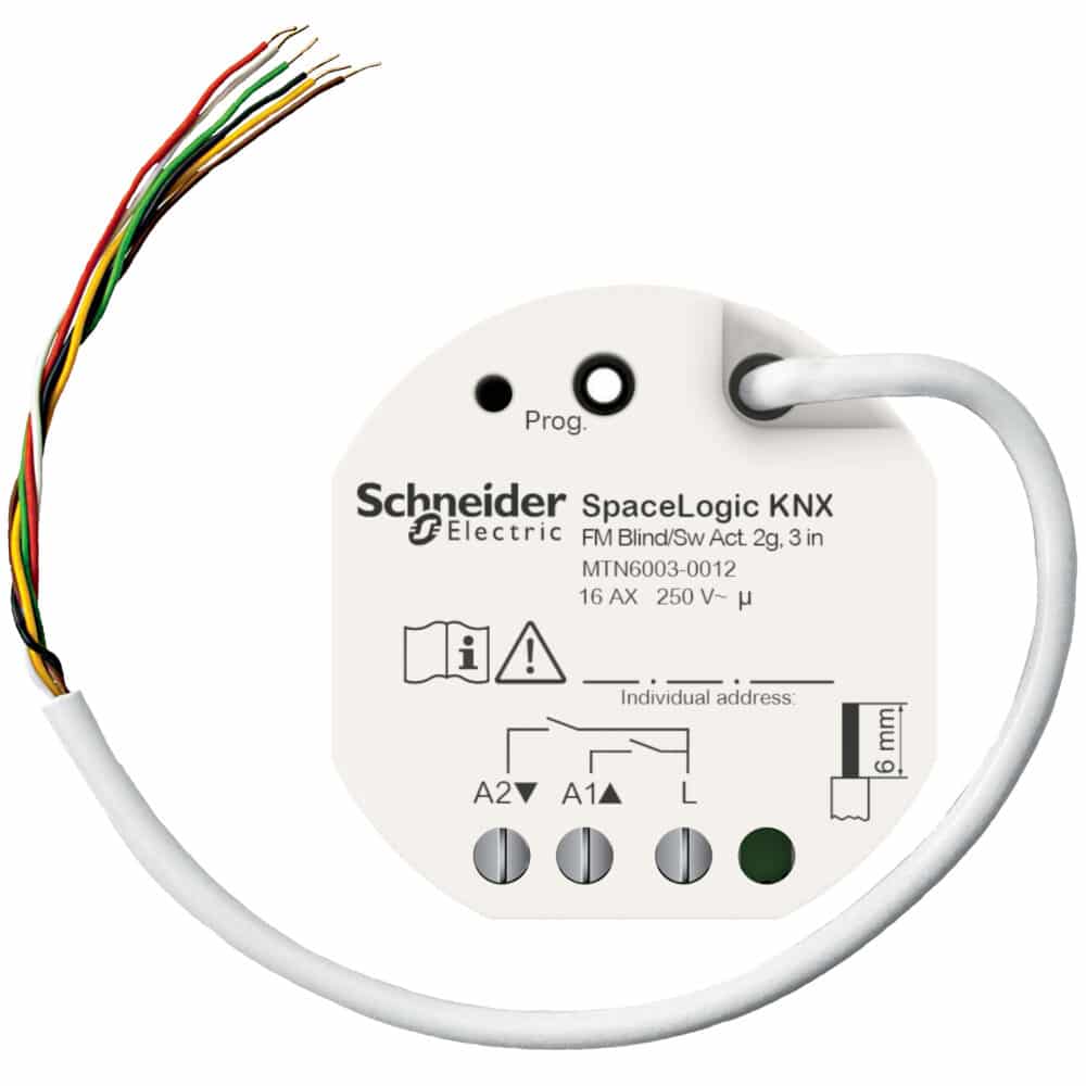 Schneider spacelogic knx re/pers (2xo/3xi), indbyg