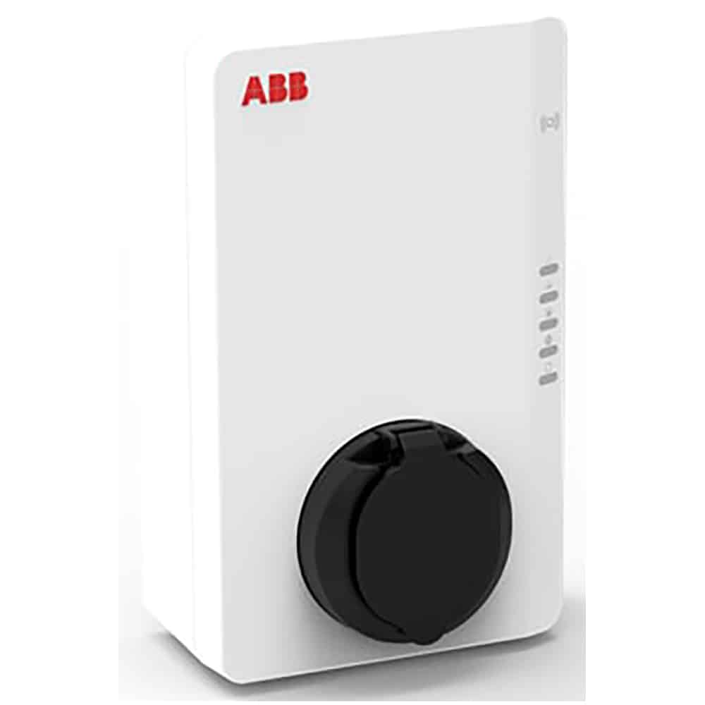 ABB Terra AC ladestation type 2 stikudtag med lukkeklap 3-fase/32A med RFID og 4G Version 2