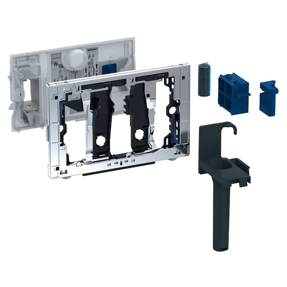 GEBERIT Sigma12 indsats til bluetabs, blank krom
