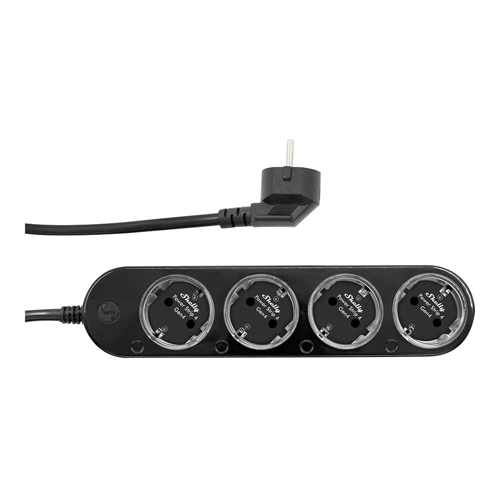 SHELLY POWER STRIP GEN4 BLACK