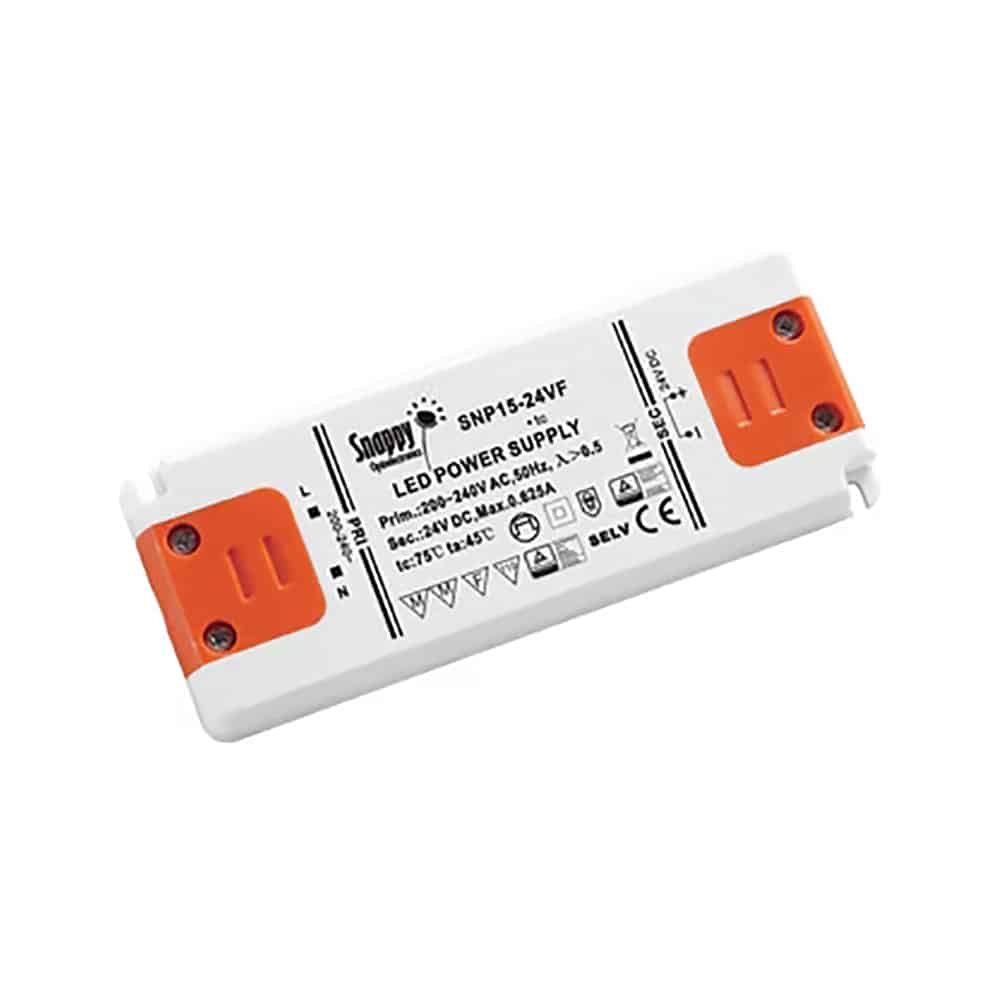 Develtron 24V LED Driver 15W IP20, SE15-24VF, Snappy