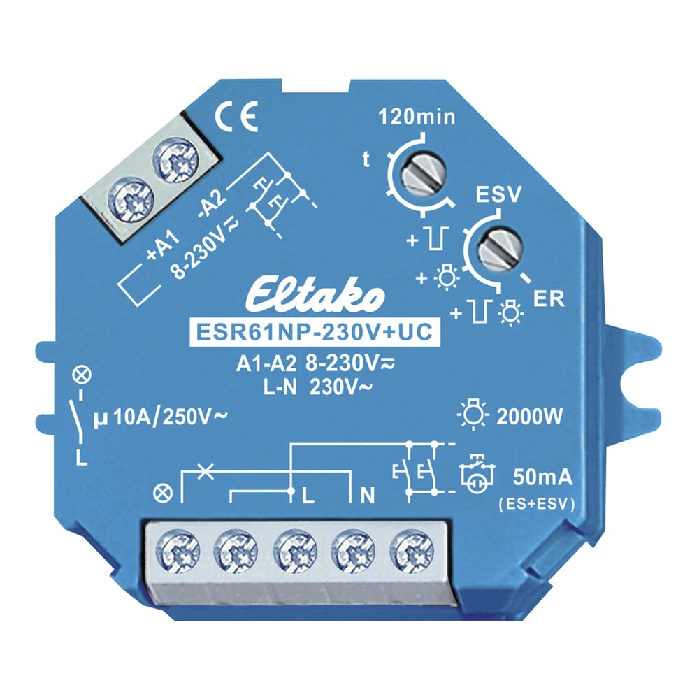 ELTAKO KIP/RELÆ ELEKTR 1S 10A 12-230VUC
