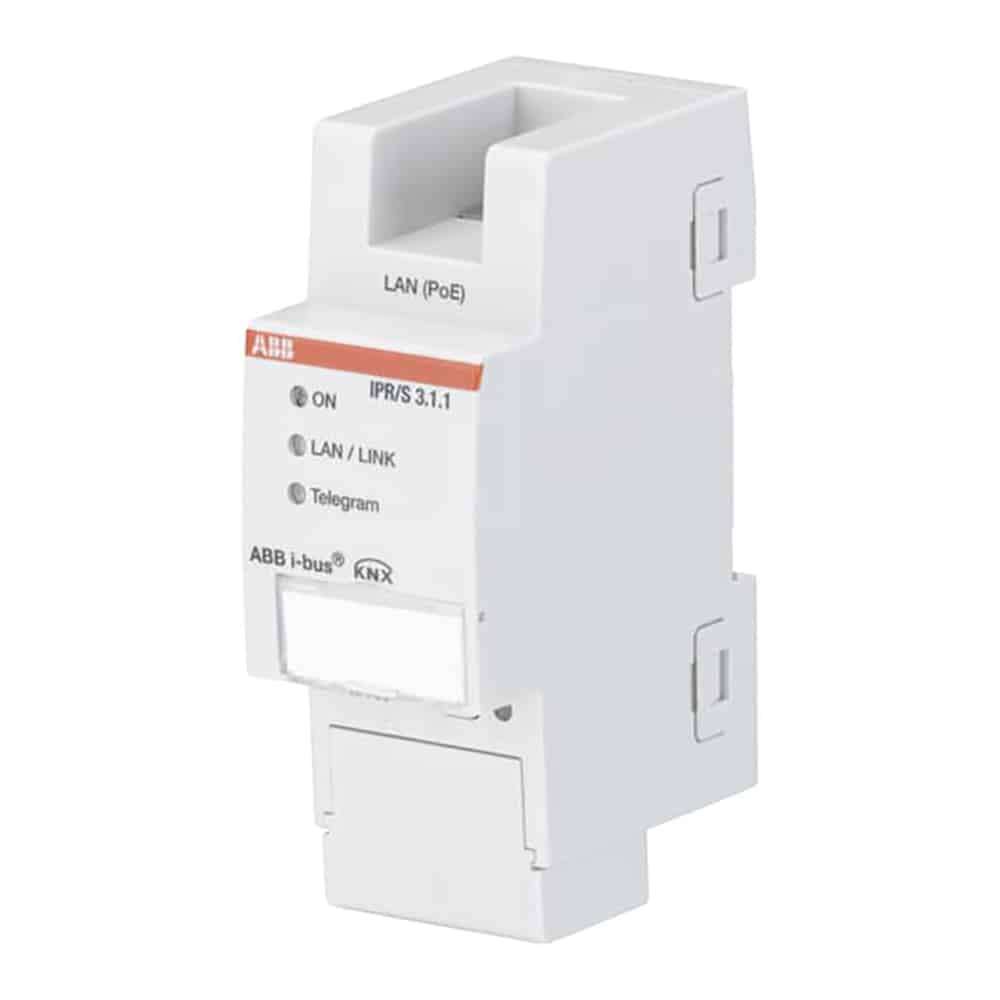 ABB KNX IP Router MDRC IPR/S3.1.1 indeholder 5 tunneling server IPR/S3.1.1