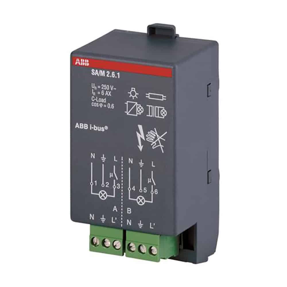 ABB KNX snap-on udgangsmodul 2-kanal 6A SA/M2.6.1