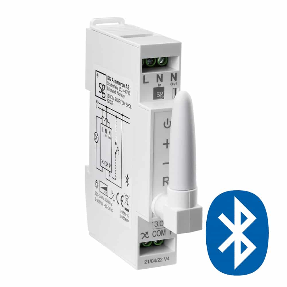 SG LEDDim Smart DIN 2-pol Hvid 3.0 400VA