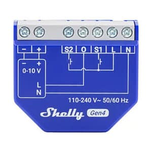 Shelly Dimmer 0/1-10V PM Gen4 - WiFi & Zigbee 0/1-10V styring