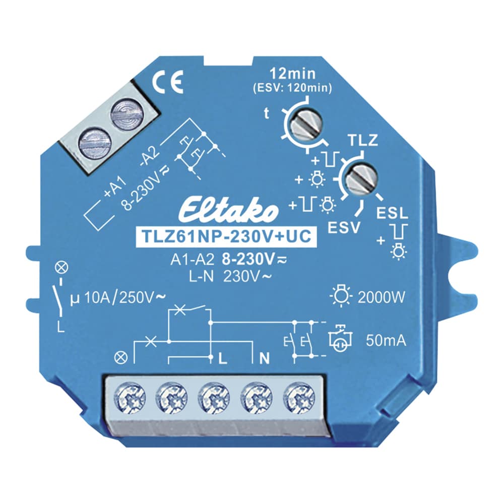 ELTAKO TRAPPEAUT.1S 10A 12-230V UC DÅSE