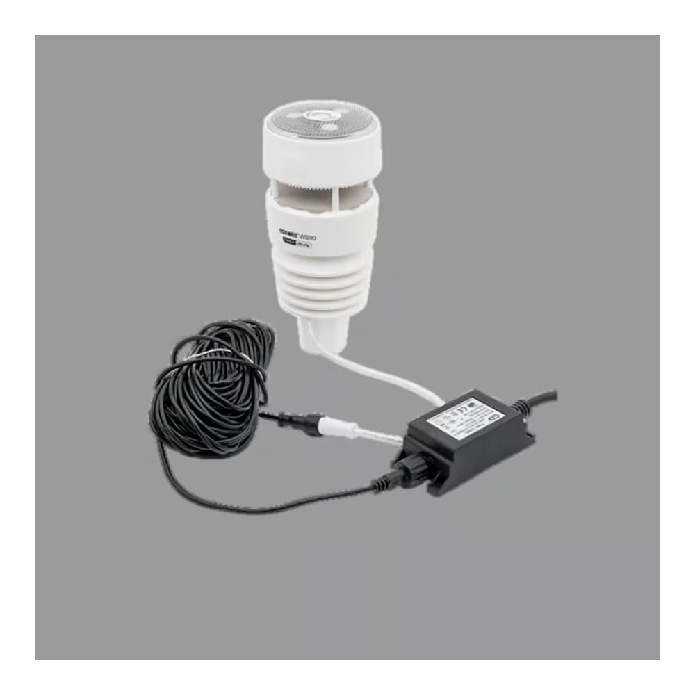 Shelly Ecowitt WS90 DC Power supply - 12V/1A - 20m - Strømforsyning til Ecowitt vejrstation