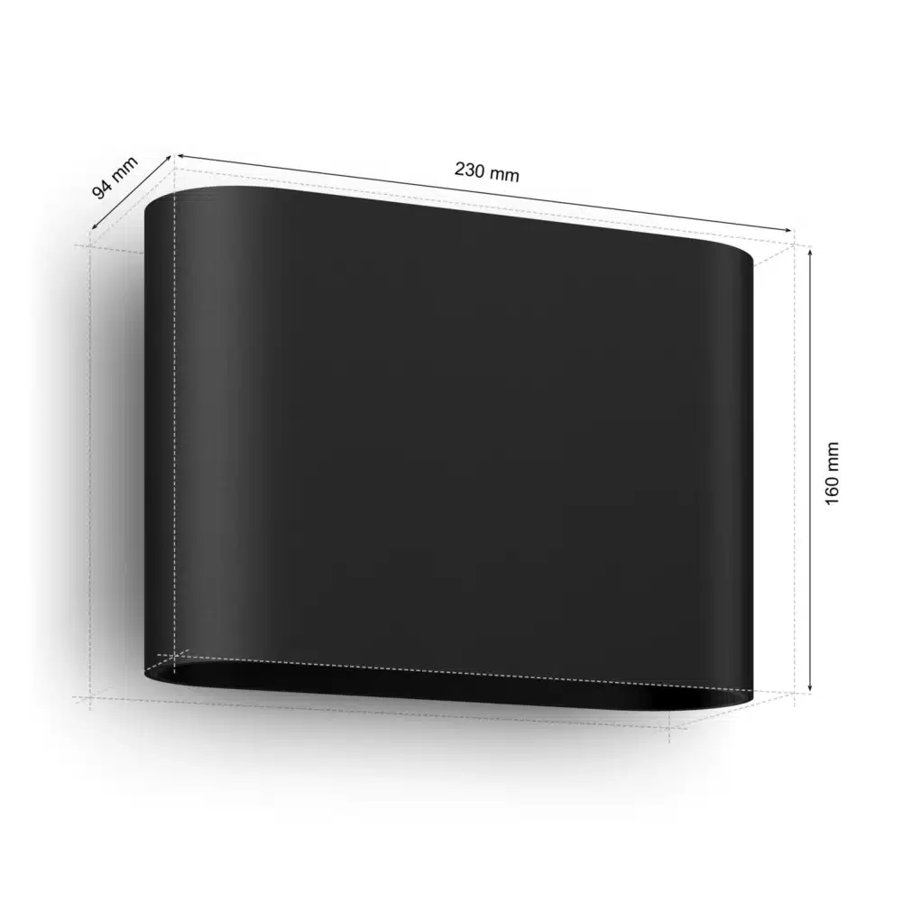 Philips hue dymera white and color ambiance wall light 10w 230v