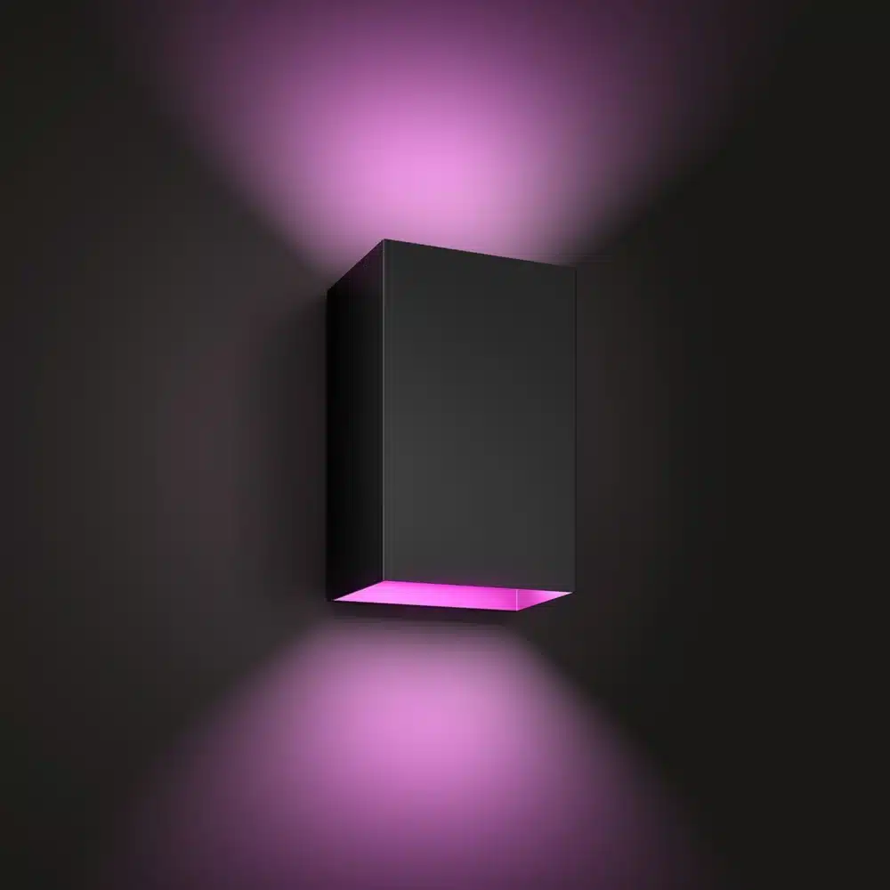Philips resonate hue waca wall lantern black 2x8 Philips resonate hue waca wall lantern black 2x8