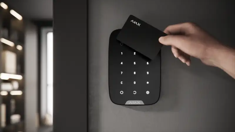 Ajax betjeningspanel, keypad plus sort Ajax betjeningspanel, keypad plus sort