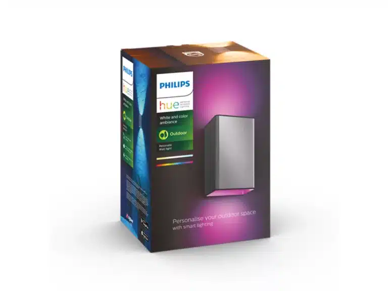 Philips hue resonate udendørs væglampe, aluminium Philips hue resonate udendørs væglampe, aluminium