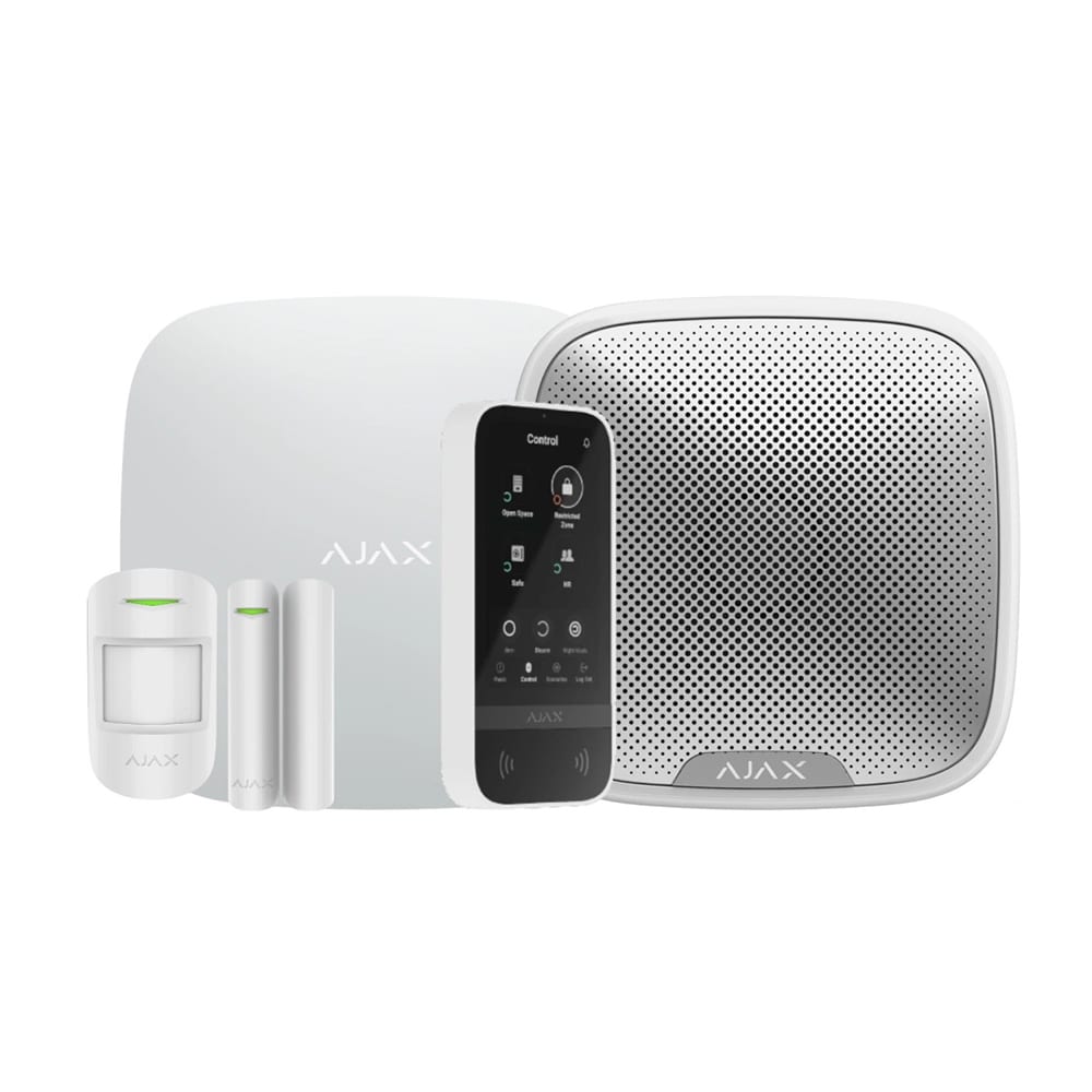 AJAX ALARM-KIT2, BETJ.TOUCH, UDV. SIRENE